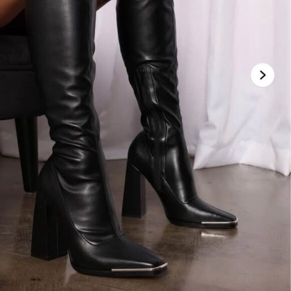 MISS CEO HEELED BOOTS - Picture 1 of 3